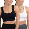 thumbnail image 1 of Member's Mark Women's 2pk Seamless Scoop Neck Sports Bra, 1 of 8
