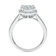 thumbnail image 3 of 0.95 CT. T.W. Round Cut Halo Cluster Diamond Ring in 14K Gold, 3 of 4