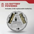 thumbnail image 2 of Kidde 4" Compact Battery Powered Smoke Detector, AA Batteries Included, 2 of 14