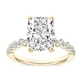 thumbnail image 1 of Lab Created 3.48 CT. T.W. Elongated Cushion Cut Pave Diamond Ring, 1 of 6