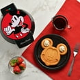 thumbnail image 2 of Mickey Mouse 7" Round Waffle Maker, Ceramic Non-Stick Cooking Plates, 2 of 7