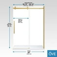 thumbnail image 5 of OVE Decors Bel 60" W x 78-3/4" H Frameless Soft-Close Sliding Shower Door, 5 of 9