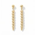thumbnail image 2 of Diamond Cut Beads Dangle Earrings in 14K Gold, 2 of 5