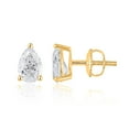 thumbnail image 3 of Lab Created 2.00 CT. T.W. Fancy Cut Diamond Stud Earrings in 18K Gold, 3 of 5