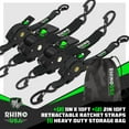 thumbnail image 2 of Rhino USA's 4pk Retractable Straps- Includes 2- 2"x10' and 2- 1"x10', 2 of 11