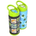 thumbnail image 2 of Zak Designs 14oz Double Wall Stainless Steel Siply Clutch Water Bottle, 2-Pack, 2 of 7
