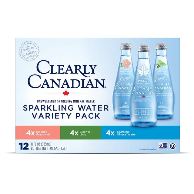 Clearly Canadian Essence Variety Pack, 11 fl. oz., 12 pk.