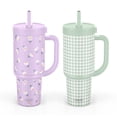 thumbnail image 1 of Ello Oasis 30oz Stainless Steel Tumbler with Handle, 100% Leakproof, 2-Pack, 1 of 6