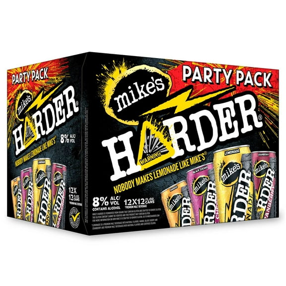 Mike's Hard HARDER Lemonade Variety Pack, 12 fl. oz. can, 12 pk.