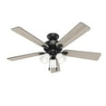 thumbnail image 1 of Hunter 52 inch Swanson Matte Black Ceiling Fan with LED Light Kit and Pull Chain, 1 of 12
