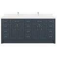 thumbnail image 1 of Studio Bathe Calais 75-inch Bathroom Vanity With Engineered Stone Countertop, 1 of 9