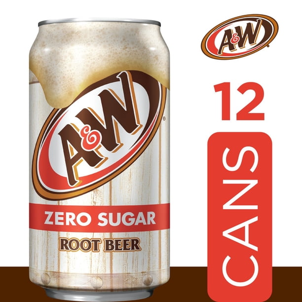 A&W Zero Sugar Root Beer Soda 12 fl. oz., 12 pk. - Samsclub.com