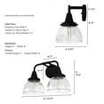 thumbnail image 4 of Hunter Cypress Grove Light Sconce Wall Light Fixture, Multiple Sizes, 4 of 8