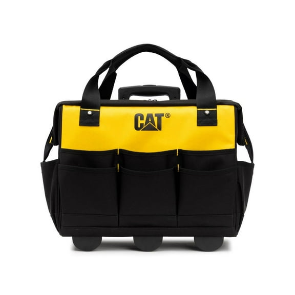 Caterpillar 18-inch Rolling Tool Bag, 75 lbs Capacity, Tool Storage, CAT