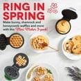 thumbnail image 2 of Dash Spring Mini Waffle Set of 3, Bunny, Shamrock and Honeycomb Web Waffle, 2 of 6