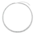 thumbnail image 2 of 925 Sterling  Silver Lab White Sapphire Tennis Necklace, 2 of 5