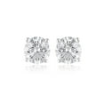 thumbnail image 1 of Lab Created Round Cut Diamond Stud Earrings, 1 of 8