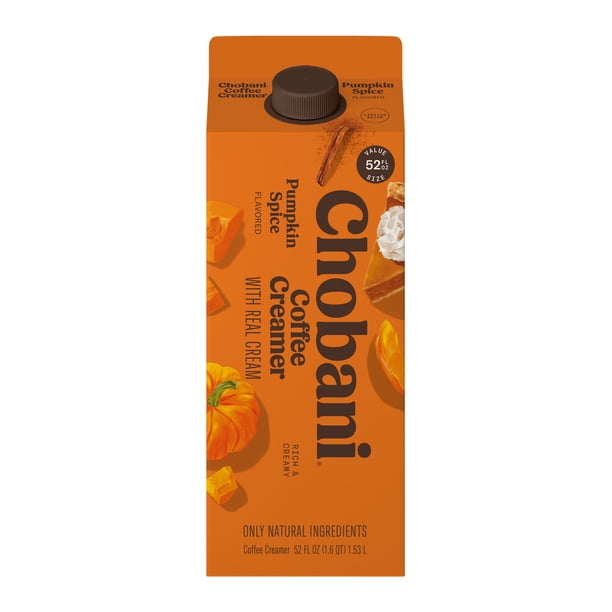 Chobani Dairy Refrigerated Coffee Creamer, Pumpkin Spice, 52 fl