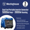 thumbnail image 2 of Westinghouse iGen5000DFc 5000 Watt Remote Electeric Start Dual Fuel Inverter, 2 of 14