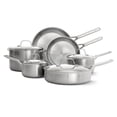 thumbnail image 1 of Calphalon Stainless Steel 10-Piece Triply Cookware Set, 1 of 5