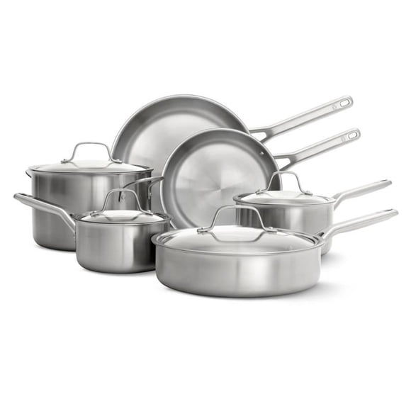 Calphalon Stainless Steel 10-Piece Triply Cookware Set
