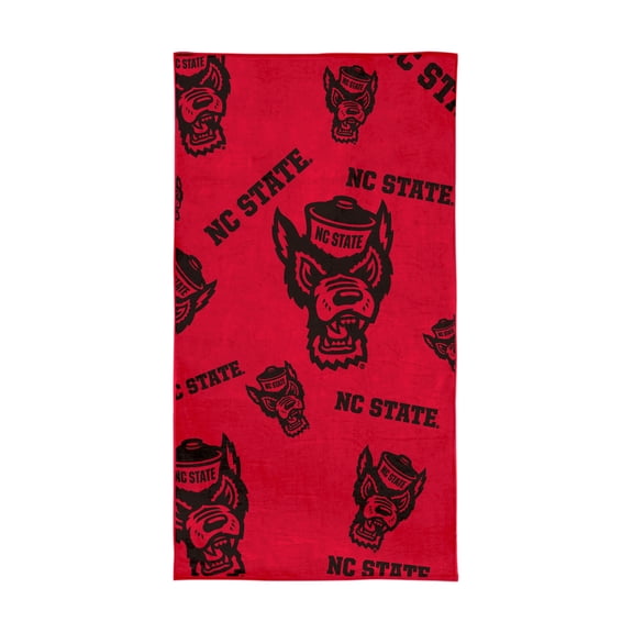 Logo Brands North Carolina State Wolfpack 38"x72" Beach Towel