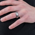 thumbnail image 4 of 8mm Satin Finish Band in Tungsten, 4 of 6