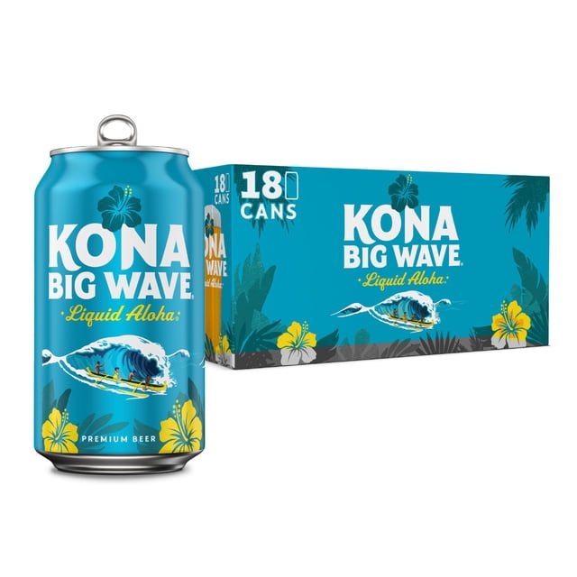 Kona Brewing Co. Big Wave Golden Ale Beer, 12 fl. oz. can, 18 pk.