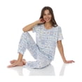 thumbnail image 5 of Flora Nikrooz 2 Piece Short Sleeve Capri PJ Set, 5 of 12