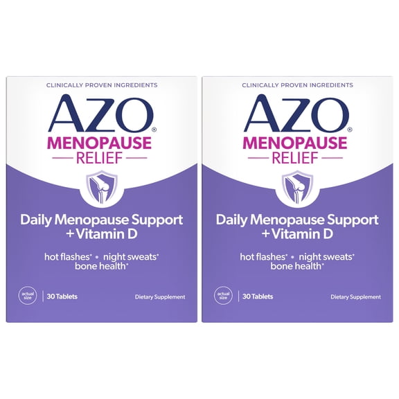 AZO Menopause Support + Vitamin D, 60 ct. (2-30ct boxes)