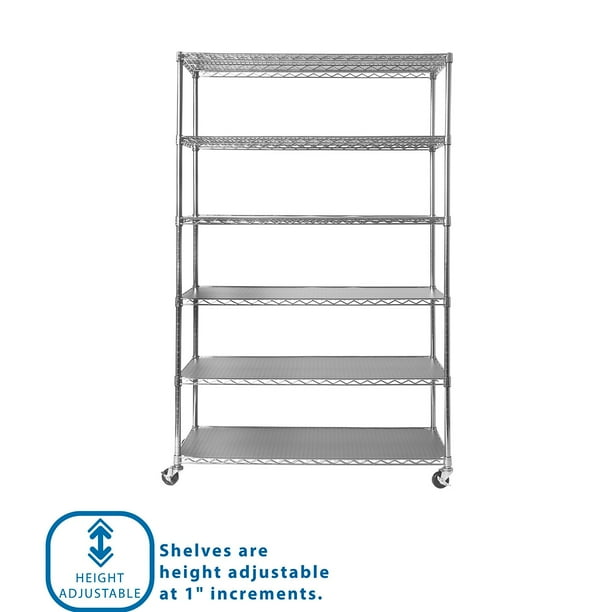 Member's Mark 6-Tier NSF Heavy Duty Wire Shelving, 47.75