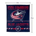 thumbnail image 7 of Logo Brands Columbus Blue Jackets 60"x70" Super Plush Blanket, 7 of 7