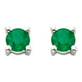 thumbnail image 2 of Round Cut Gemstone Stud Earrings in 14K Gold, 2 of 4