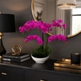thumbnail image 4 of Artificial 20" Orchid in White Ceramic Planter, Assorted Colors, 4 of 5