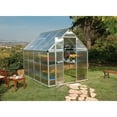 thumbnail image 2 of Palram - Canopia Nature 6' x 8' Greenhouse - Silver Frame - Twin-Wall, 2 of 9