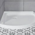 thumbnail image 13 of Breeze 36” x 36” x 77” Corner Shower Kit with Clear Glass, Walls, Base and Hardware, 13 of 20