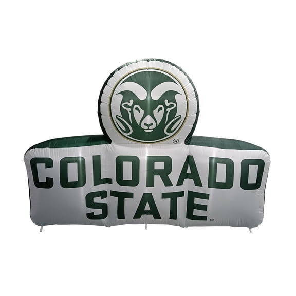 Logo Brands Colorado State Rams Pre-Lit 7’x10’ Team Inflatable