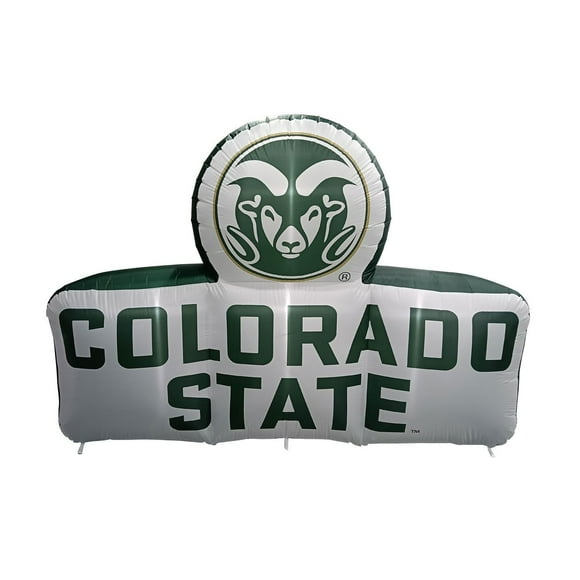 Logo Brands Colorado State Rams Pre-Lit 7’x10’ Team Inflatable
