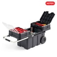 thumbnail image 10 of Heavy-Duty Keter Masterloader Rolling ToolBox + 18in Cantilever Organizer / Telescoping Handle, 10 of 19