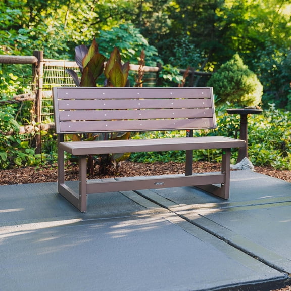 Lifetime Weather-Resistant Mocha Brown Convertible Bench