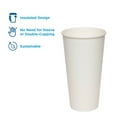 thumbnail image 3 of Dixie PerfecTouch White Insulated Paper Cups, Various Sizes, 3 of 6