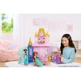 thumbnail image 2 of Disney Princess Close & Carry Foldable Castle Playset with 5 Play Areas & 20 Accessories, 2 of 5