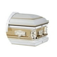 thumbnail image 3 of Titan Casket Angel Reflections Steel Funeral Casket, White & Gold, 3 of 5