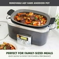 thumbnail image 3 of GreenPan Elite 8-in-1 Programmable 6 Quart Electric Slow Cooker, Ceramic Nonstick (Choose Color), 3 of 8