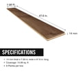 thumbnail image 13 of Select Surfaces Austin Waterproof AC5 Laminate Flooring 14 mm Thick 7.56 in. W x 47.60 in. L (14.99 sq. ft. / carton), 13 of 14