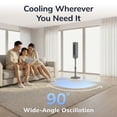 thumbnail image 5 of Lasko Rise 54" Adjustable 8-Speed DC Tower Fan with Remote, 5 of 12