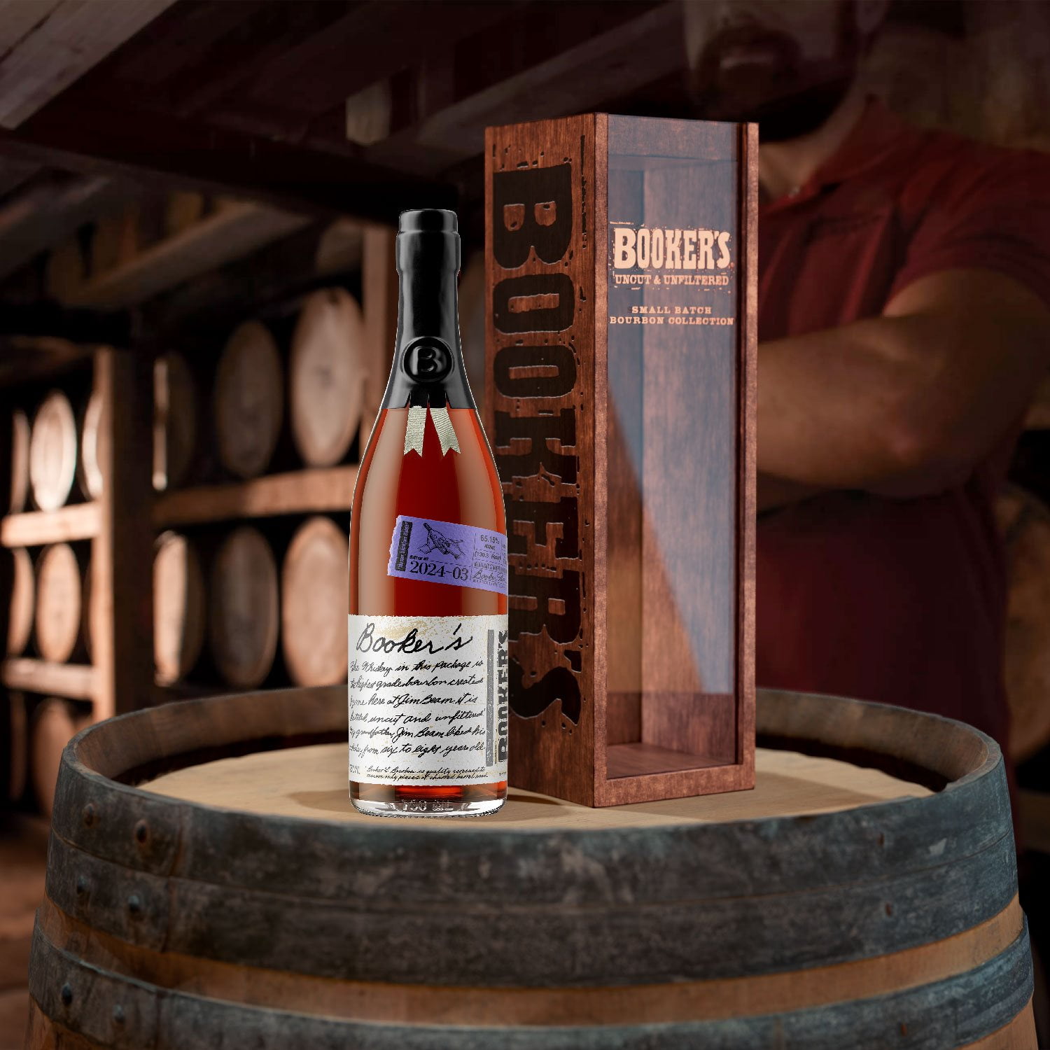 ウイスキー Booker's Bourbon 750ml Booker's Bourbon Mighty Fine Batch Straight Bourbon Whiskey