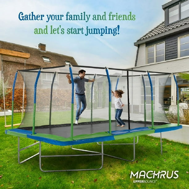 Upper Bounce Mega Trampoline with Fiber Flex Enclosure System, 10