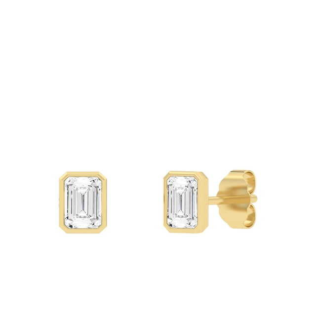 Lab Created Diamond Earrings in 14K Gold