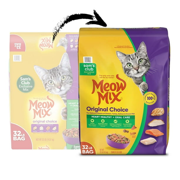 Meow Mix, Original Choice Flavor Adult Dry Cat Food, Heart Healthy